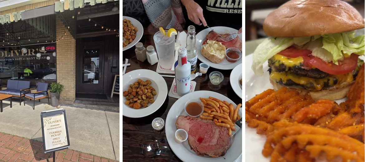 Oliver's Restaurant Menu