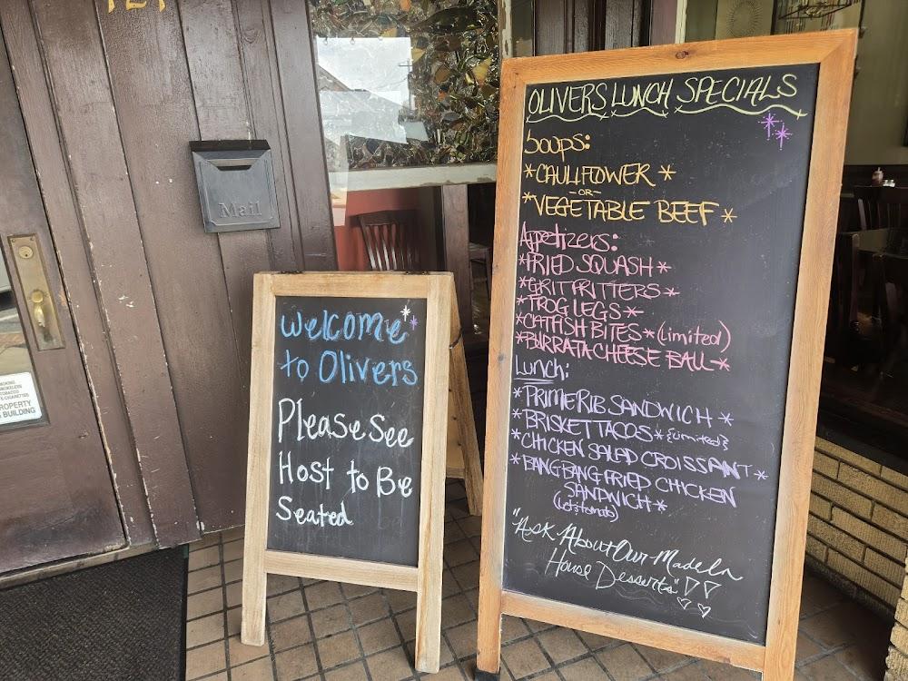 Oliver's Restaurant Menu image 2